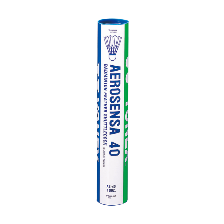 Yonex Aerosensa 40 Feather Shuttlecocks – 1 Tube (Speed 3)