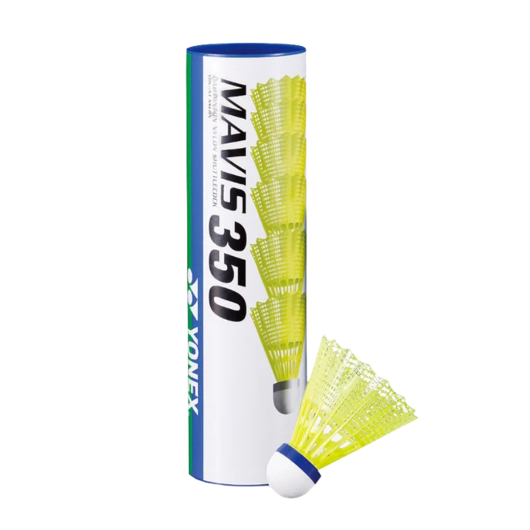 Yonex Mavis 350 Nylon Shuttles [Yellow][Blue Cap]