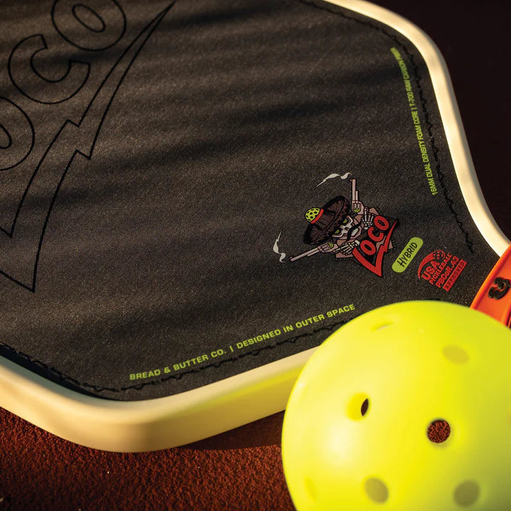 Bread and Butter The Loco 16mm Pickleball Paddle - Hybrid - Tan Colour