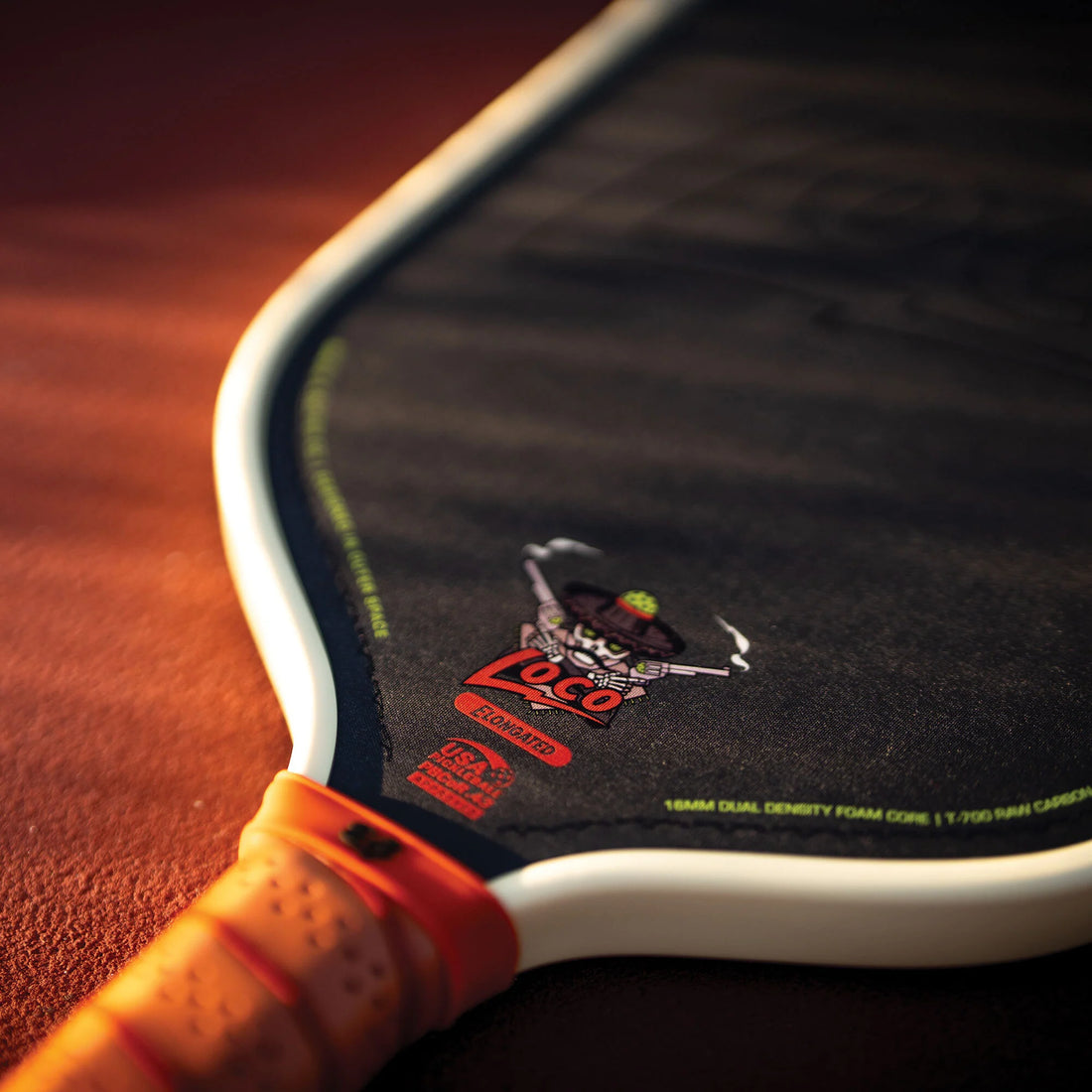 Bread and Butter The Loco 16mm Pickleball Paddle - Elongated - Black