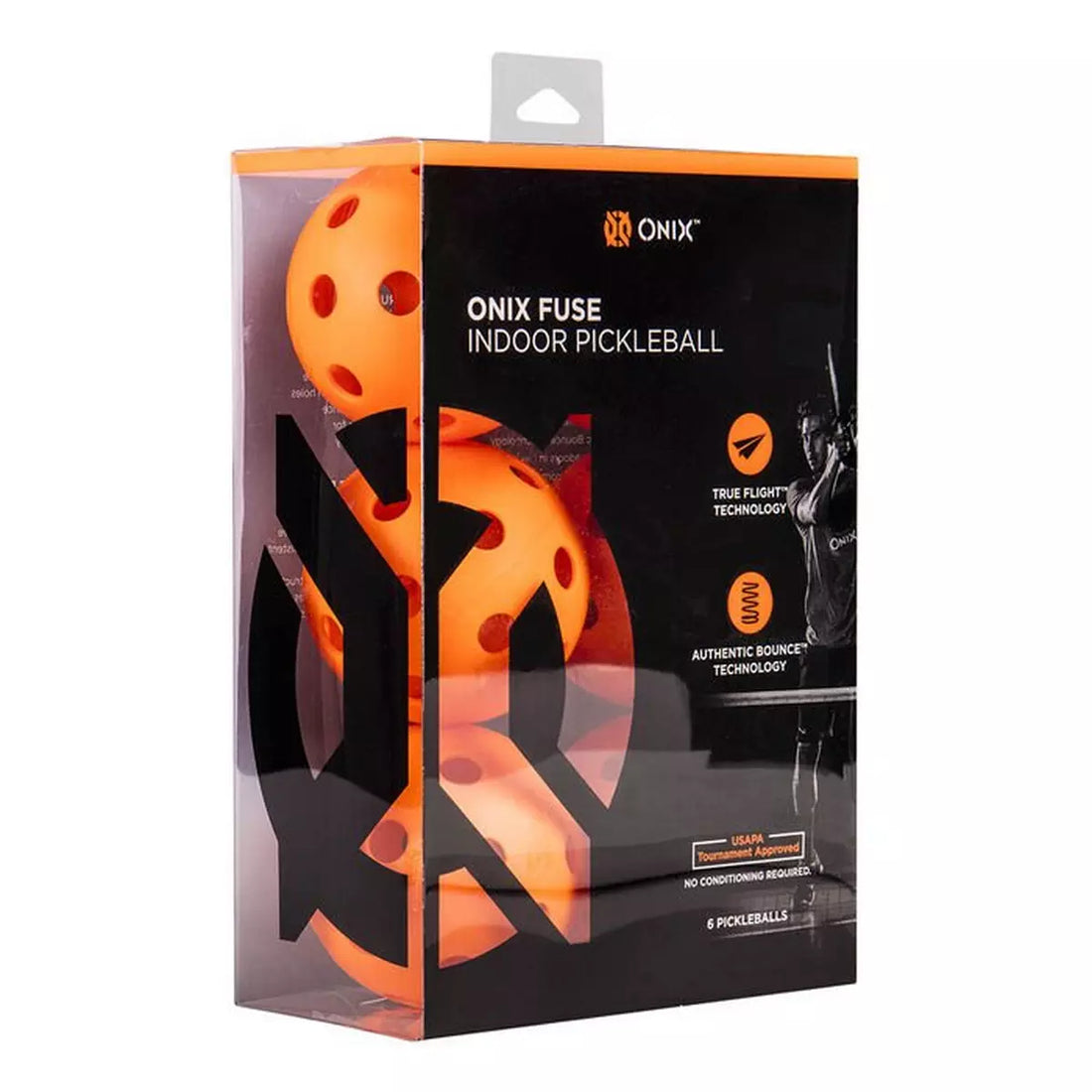Onix Fuse Indoor Pickleballs (Pack Of Six Balls)
