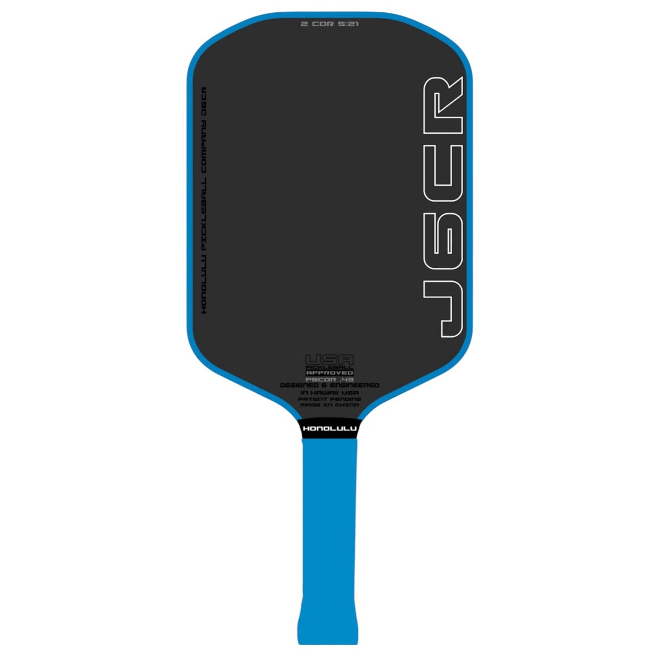 Honolulu J6CR Pickleball Paddle - Blue