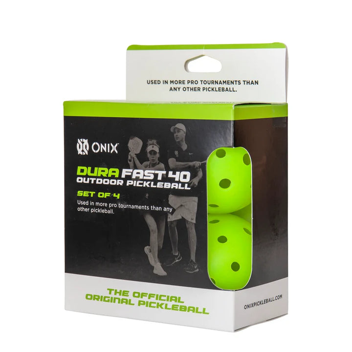 DURA Fast-40 Outdoor Pickleballs (Pack Of Four Balls)