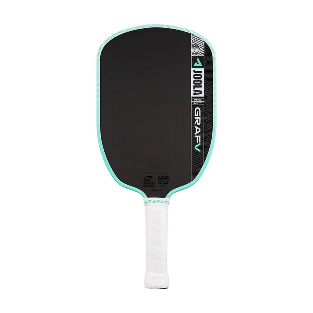 JOOLA Graf Pro V Seaside Green pickleball paddle on a white background