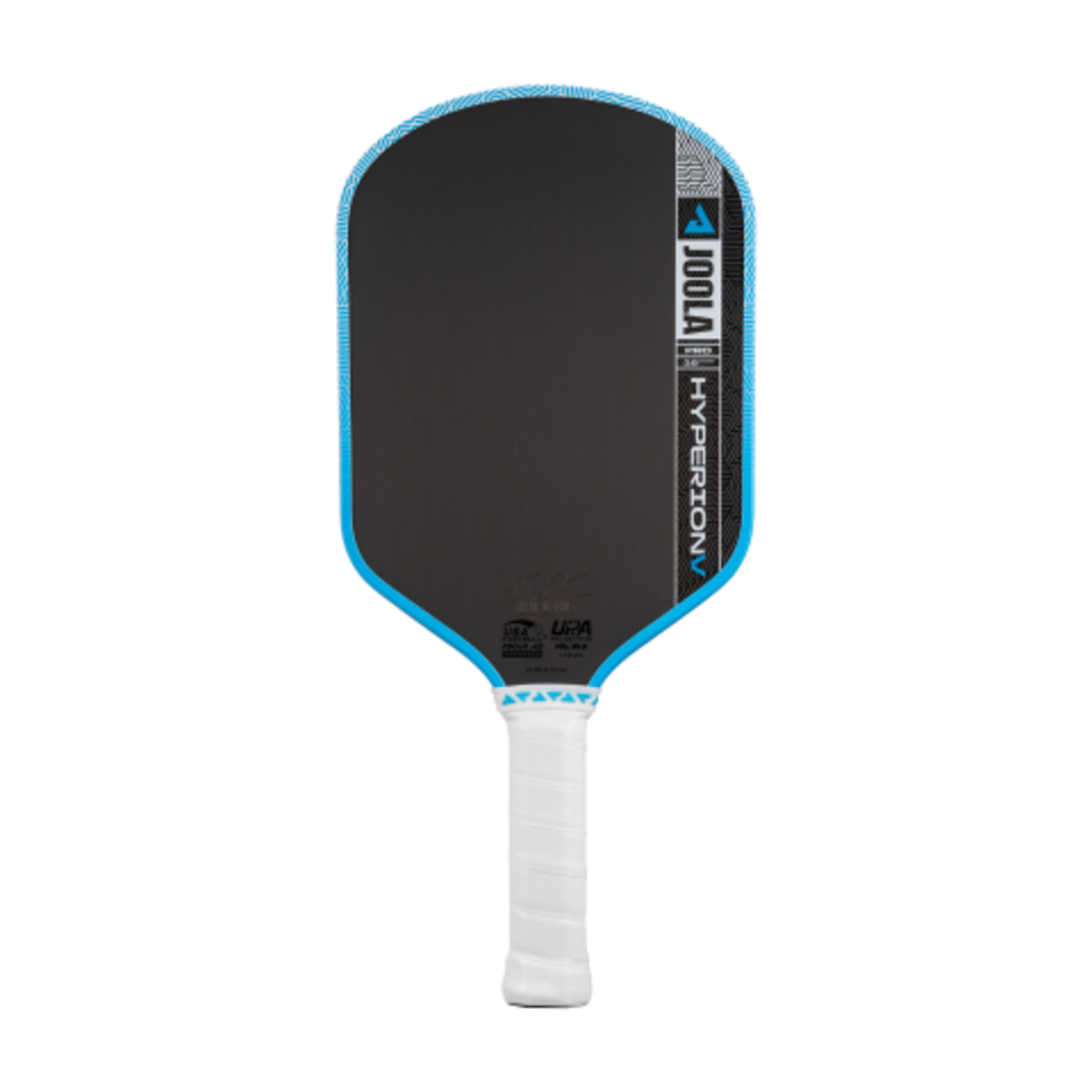 JOOLA Hyperion Pro V Bolt Blue pickleball paddle on a white background