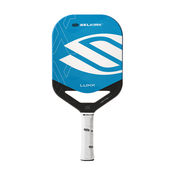 Selkirk LUXX Control Air Invikta with InfiniGrit pickleball paddle on a white background