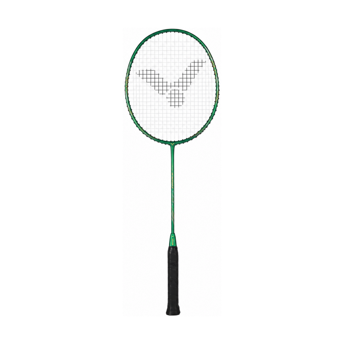 Victor Jetspeed 800HT 4U Green badminton racquet – front view on white background