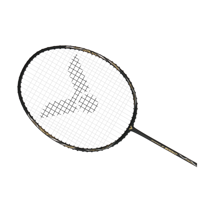 Victor Jetspeed S 800HT C Black badminton racket on a white background