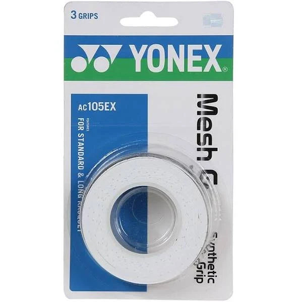 Yonex AC138EX Mesh Grap 3-pack in white